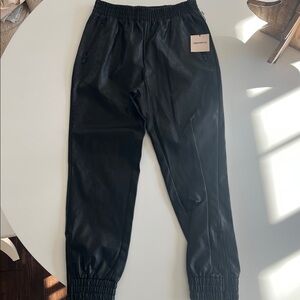 REVOLVE High Waisted Faux Leather Jogger Pants